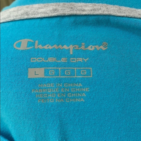 Champion women’s blue scoop neck,capped sleeve tee - Picture 6 of 6